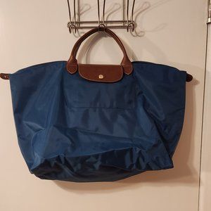 Longchamp Le Pliage Large Travel Bag - Teal/Blue